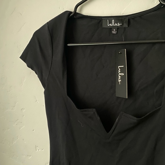 NWT Lulus mirabelle black bodysuit - Picture 3 of 3